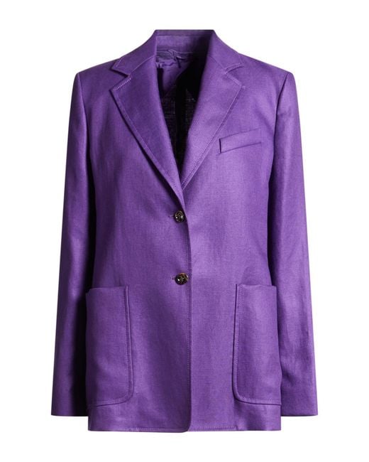 Max Mara Purple Blazers