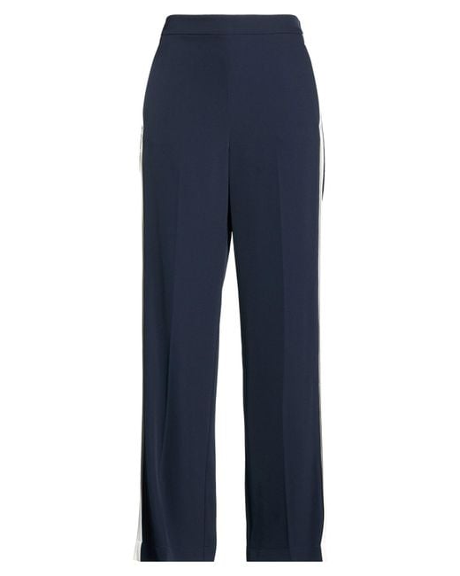 Patrizia Pepe Blue Midnight Pants Polyester, Elastane