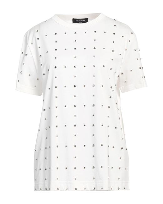 Fabiana Filippi White T-Shirt Cotton