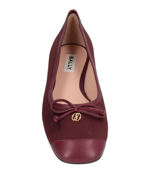 Bally Red Ballet Flats