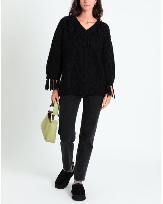 Pink Memories Black Jumper