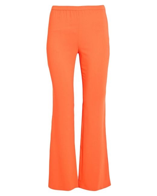 Emilio Pucci Orange Pants Viscose, Elastane