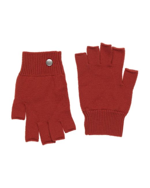 Rick Owens Red Gloves for men