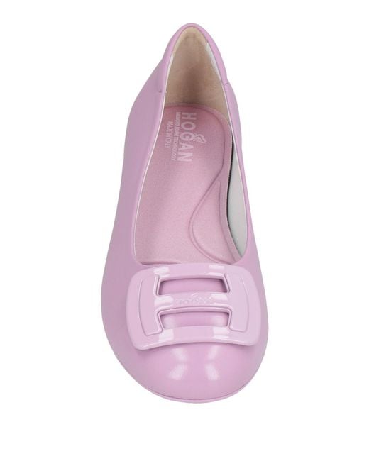 Hogan Pink Ballet Flats