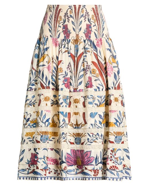 Farm Rio White Midi Skirts