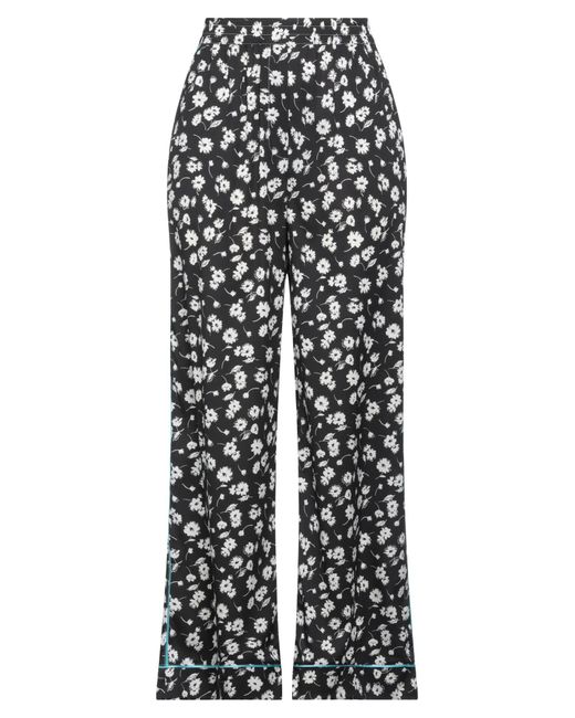 Dolce & Gabbana White Floral Print Pants