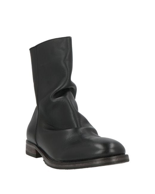 Moma Black Ankle Boots Calfskin