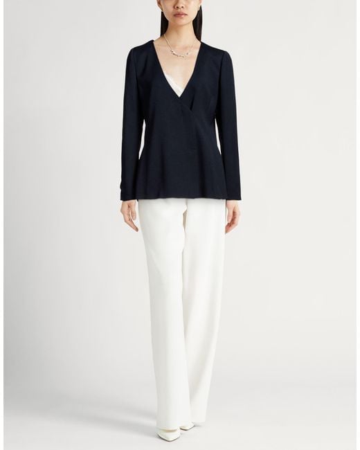 Emporio Armani Blue Icon Blazer Viscose