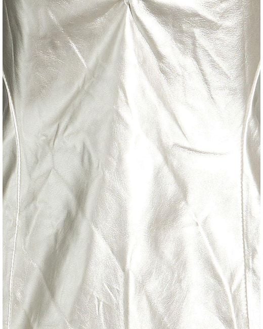 HUGO White Mini Dress Polyester, Polyurethane