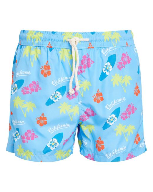 BASTONCINO Blue Swim Trunks for men