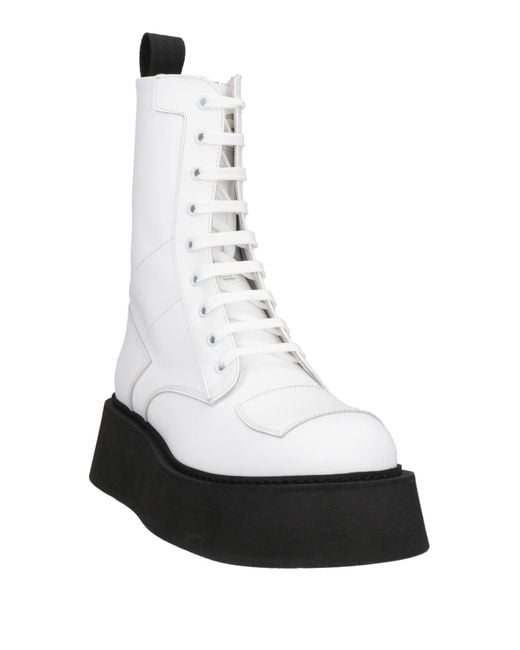 Gcds White Ankle Boots