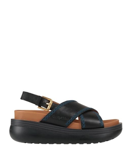 See By Chloé Blue Sandals Leather