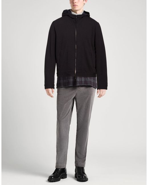 Emporio Armani Black Jacket Viscose, Polyamide, Elastane for men