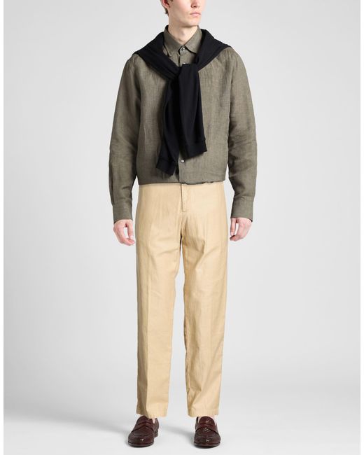 White Sand Natural Pants for men