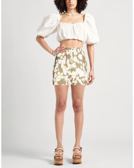 MSGM Natural Shorts & Bermuda Shorts Cotton