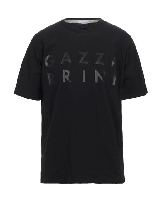 Gazzarrini Black T-Shirt Cotton for men
