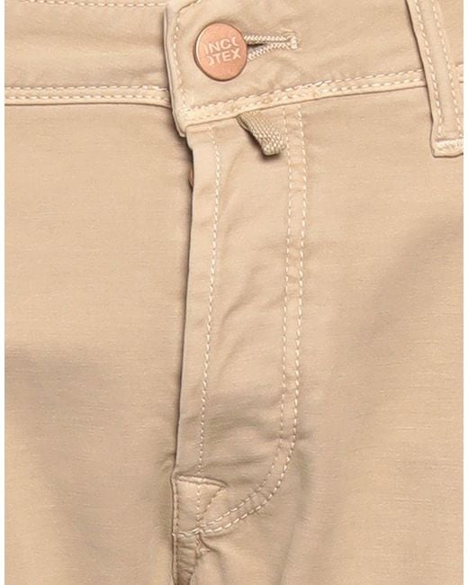 Incotex Natural Pants Cotton, Elastane for men