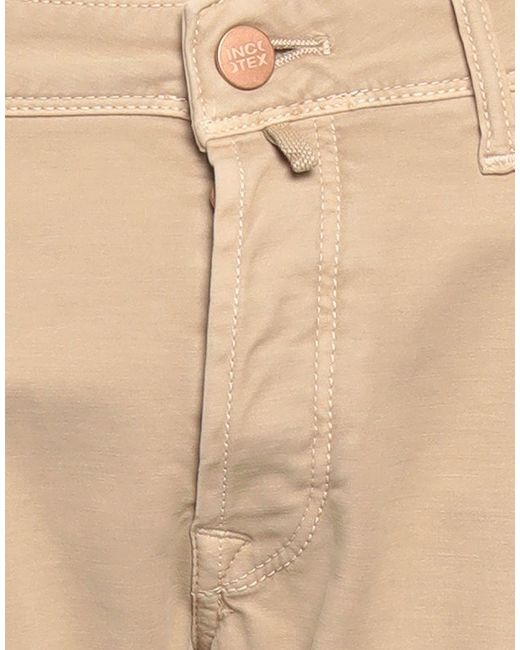 Incotex Natural Pants Cotton, Elastane for men