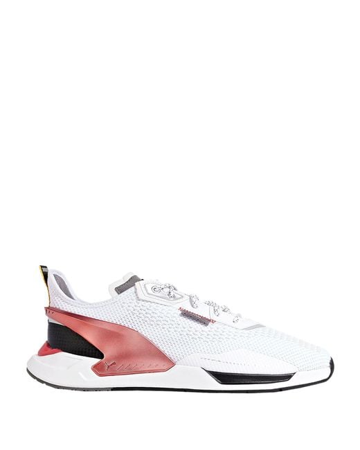 PUMA x FERRARI White Sneakers Polyurethane, Polyester for men