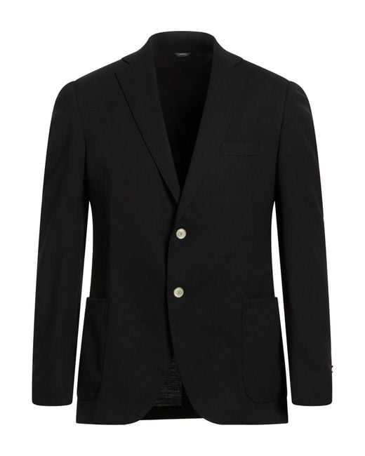 Tombolini Black Blazer Virgin Wool, Elastane for men