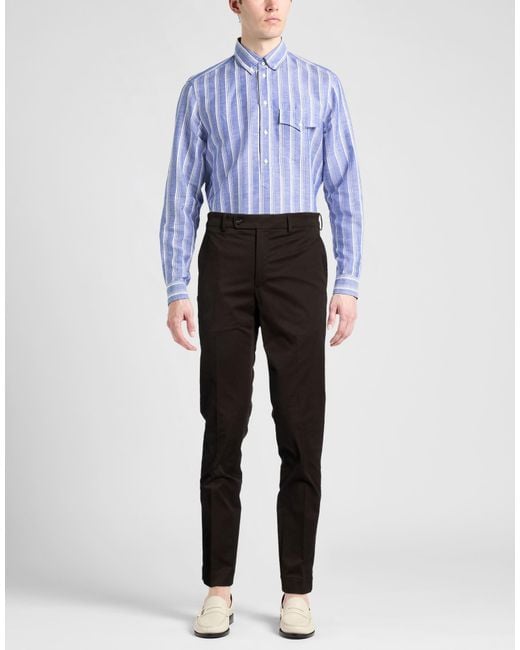 Incotex Black By Slowear Taupe Pants Cotton, Elastane for men