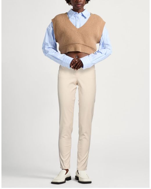 Pennyblack Natural Pants Cotton, Polyester, Elastane