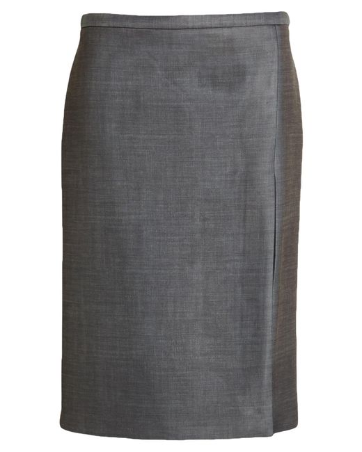 Philosophy Di Lorenzo Serafini Gray Midi Skirt