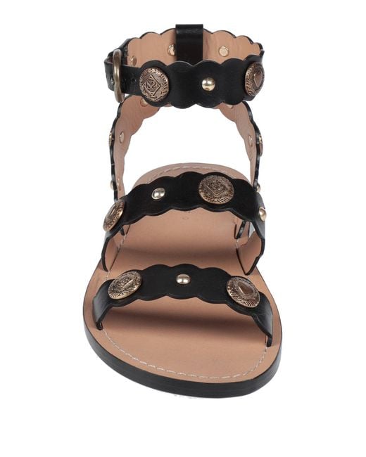 Sandro Black Sandals Leather
