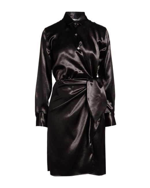 Caliban Black Mini Dress Polyester
