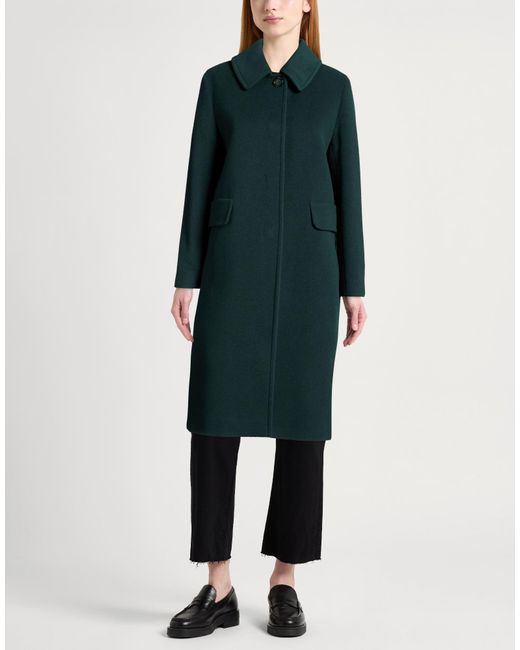 Cinzia Rocca Green Icons Coat Wool, Polyamide, Cashmere