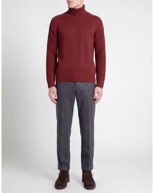 Gran Sasso Red Turtleneck for men