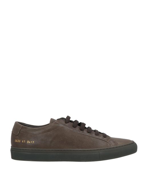 Common Projects Brown Dark Sneakers Leather for men