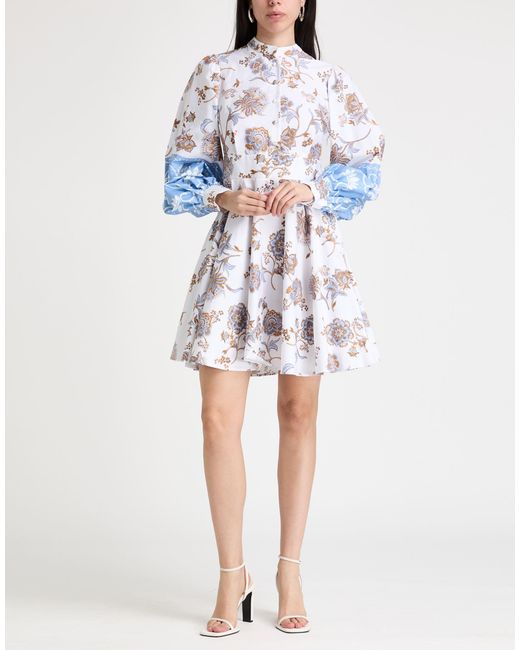 Eleventy White Mini Dress Cotton