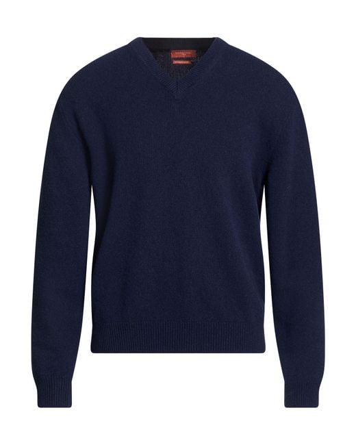 Daniele Fiesoli Blue Sweater Merino Wool, Cashmere for men