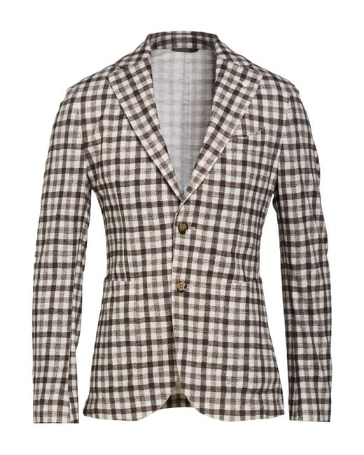 Luigi Bianchi White Blazer Cotton for men