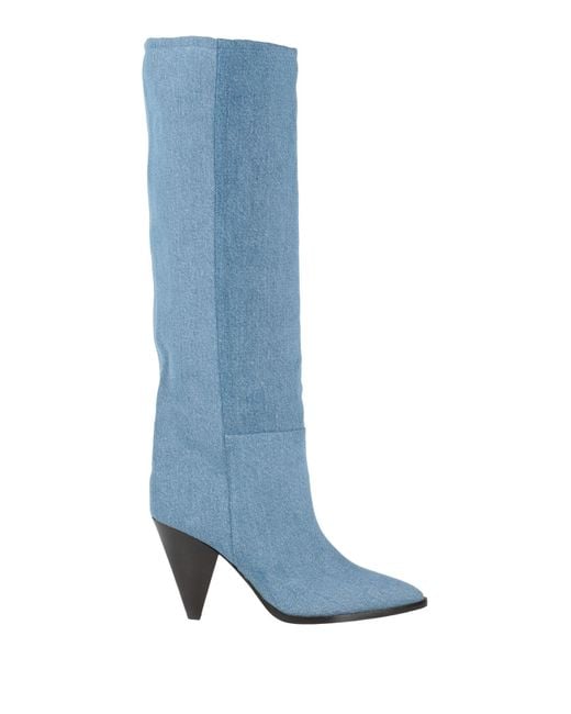 Isabel Marant Blue Boot Calfskin