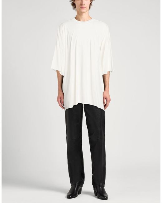 Rick Owens White T-Shirt for men