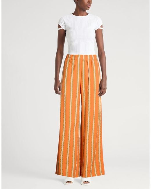 ALÉMAIS Orange Pants Cotton