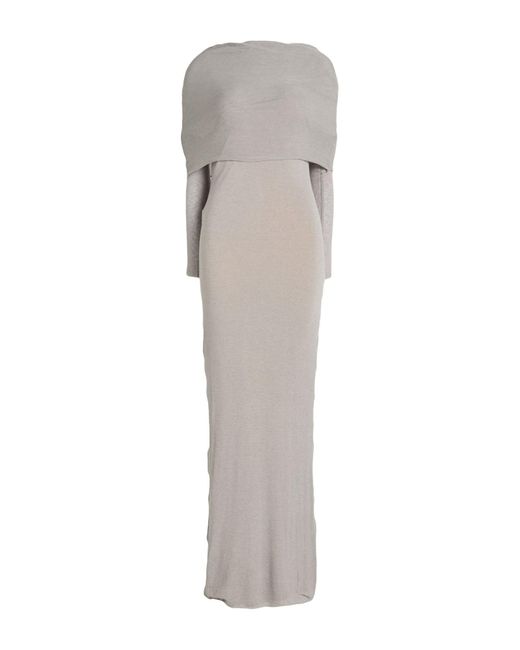 Alysi Gray Light Maxi Dress Viscose, Wool, Elastane
