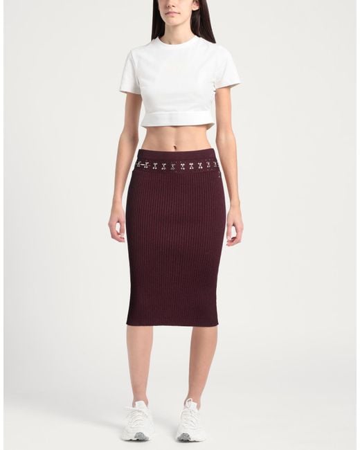 Patrizia Pepe Purple Midi Skirts