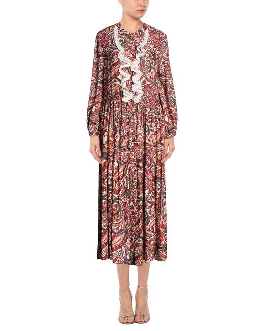 Nora Barth Red Midi-Kleid