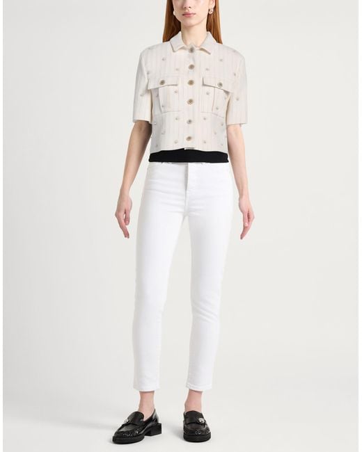 Golden Goose Deluxe Brand White Jacket Cotton, Polyester
