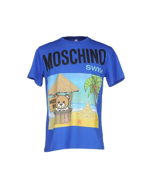 Moschino T-shirt in Blue for Men | Lyst