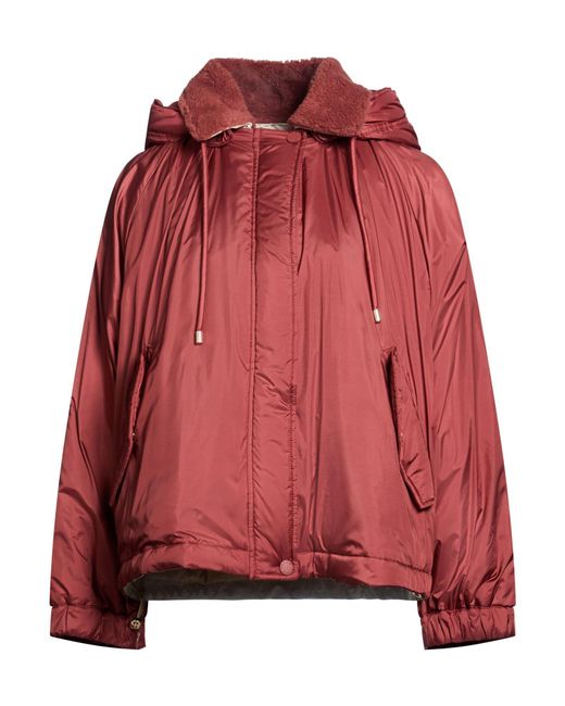 Weekend by Maxmara Red Jacket Polyester