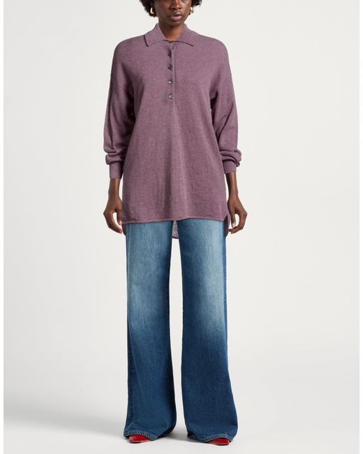 Alpha Studio Purple Pullover