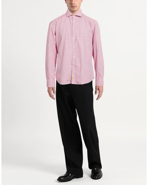 B.D. Baggies Pink Shirt Cotton for men