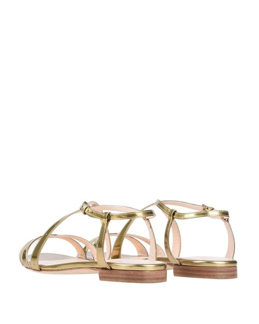 sergio rossi gold sandals
