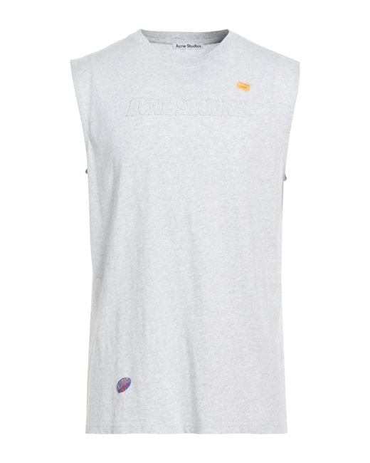 Acne White Light T-Shirt Cotton for men