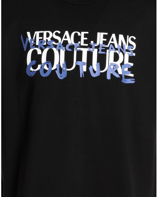Versace Black T-Shirt Cotton for men