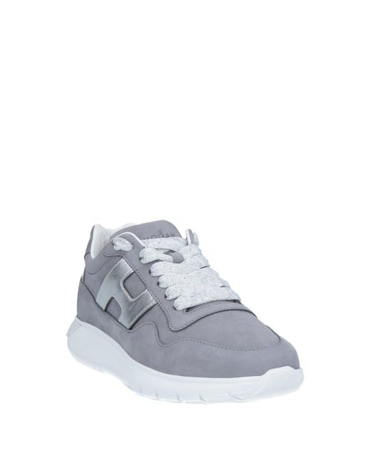 Hogan Gray Sneakers Soft Leather